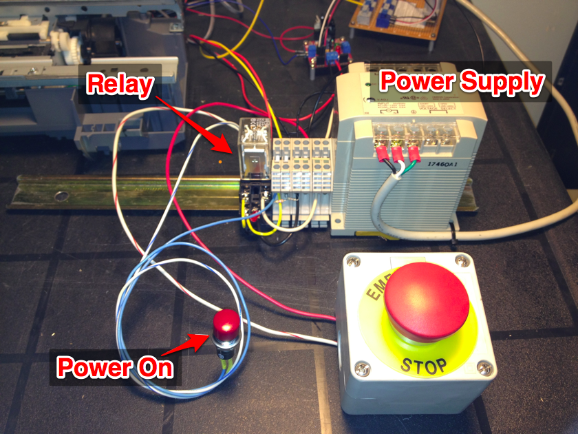 An Emergency Stop Circuit with EMC2 Mad Penguin Labs